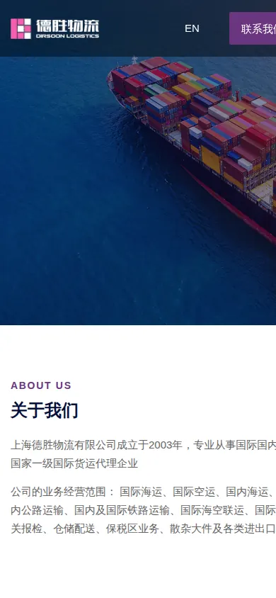 Desun Logistics 移动端